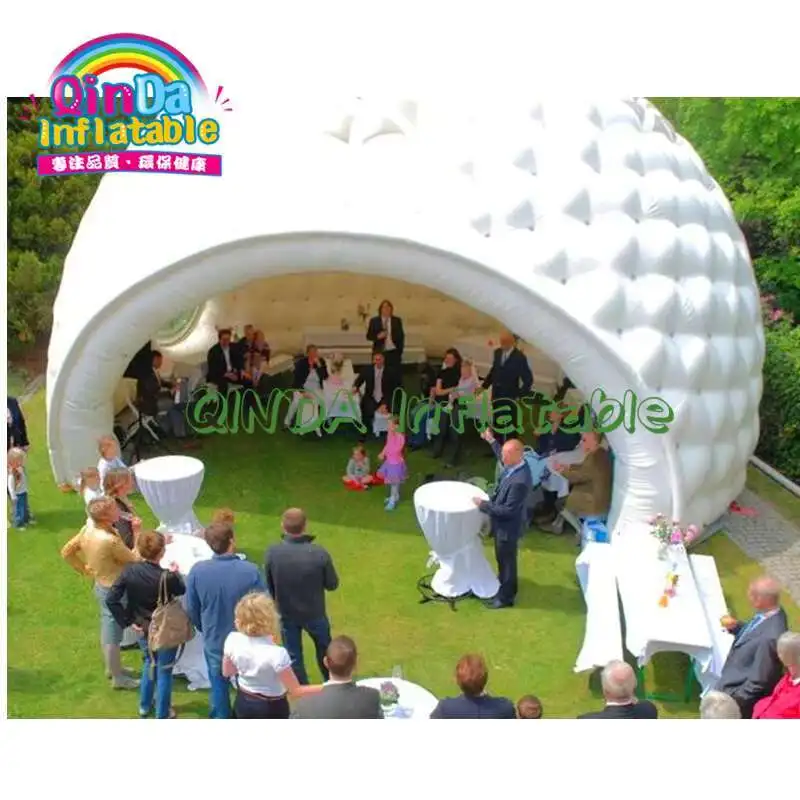 Tenda a cupola gonfiabile bianca, tenda pubblicitaria Inflatanle popolare in vendita Tendone gonfiabile per matrimoni all'aperto per eventi