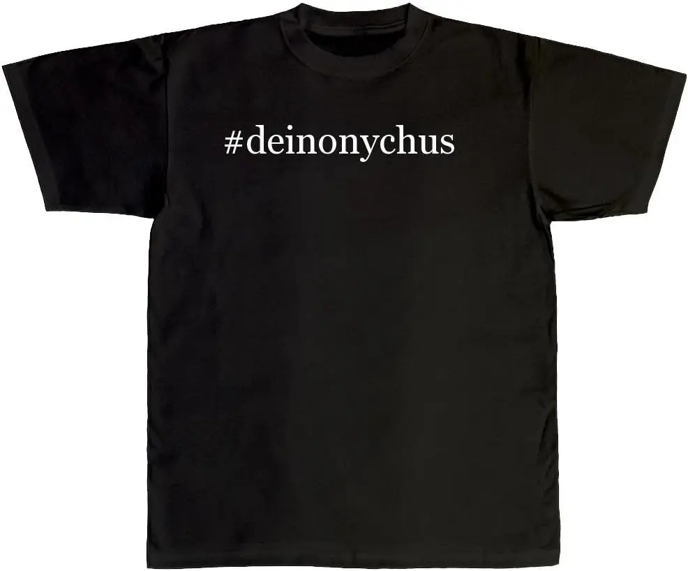 

# Deinonychus-новая мужская футболка с гаштегом для взрослых