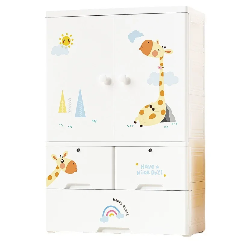 

Furniture Thickened plastic baby storage cabinet children's closet drawer simple storage cabinet baby clothes organizer