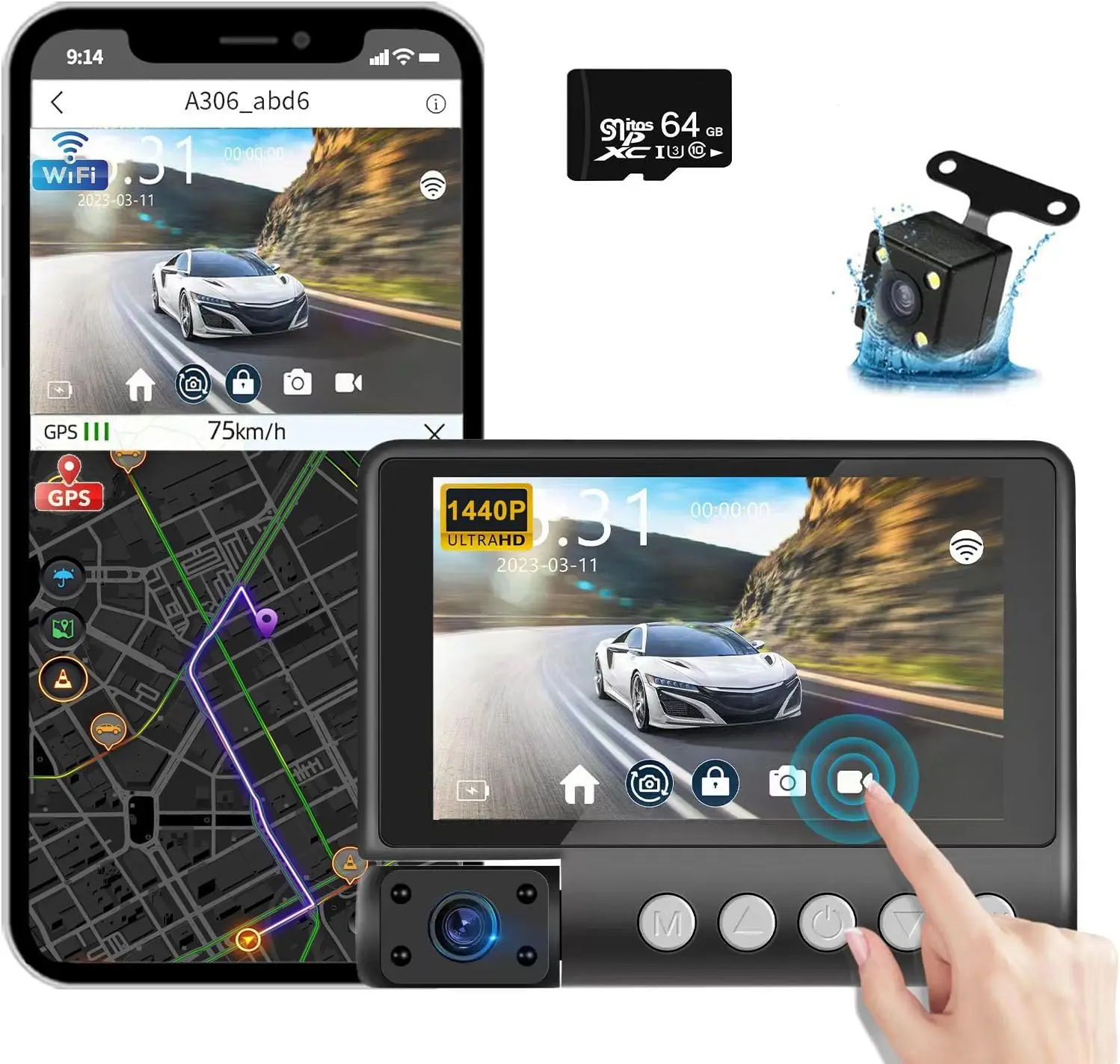 D89 Dash Cam 4' Tou…