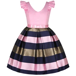 2023 New Girls' Dress Sleeveless Mesh Pommel Dress Lace Princess Dress Holiday Party Children's Dress Sold Well