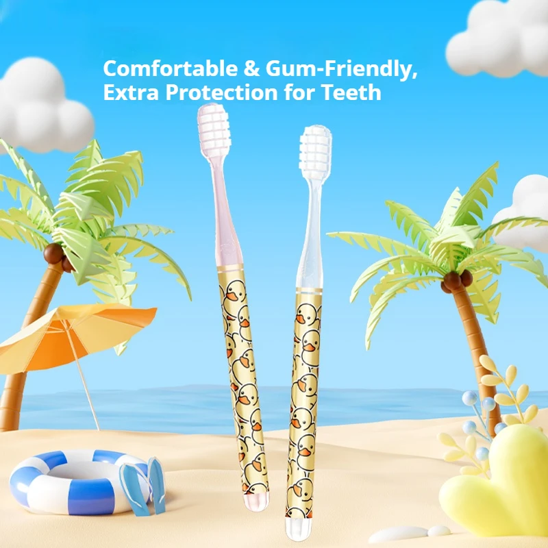 4/8Pcs Children's Toothbrushes That Do Not Hurt the Gums, Deep Cleaning Toothbrushes, Convenient for Outdoor Travel, Essential for Home Use, Great Holiday Gifts, Strong Cleaning Power, No Bleeding Gums, Christmas Gift