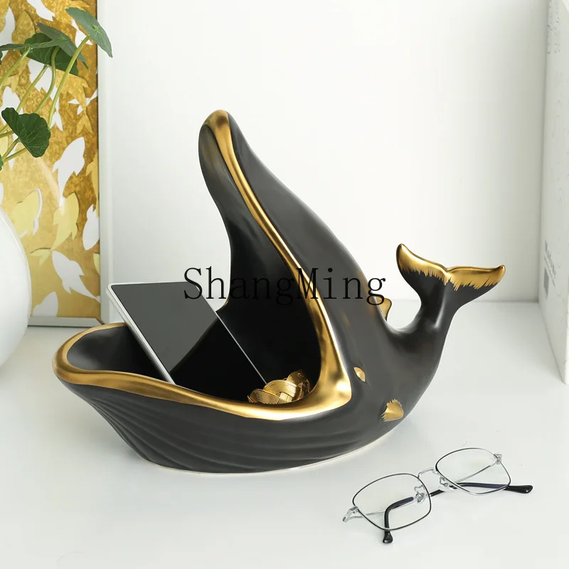 

PYH Modern Chinese Creative Ceramic Ornament Home TV Cabinet Wine Cabinet Bedroom Tabletop Storage Vase Ornament