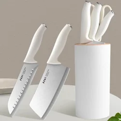 White Stainless Steel Knife Set Kitchen Sharp Chopping Knife Household Kitchenware Set TB9195