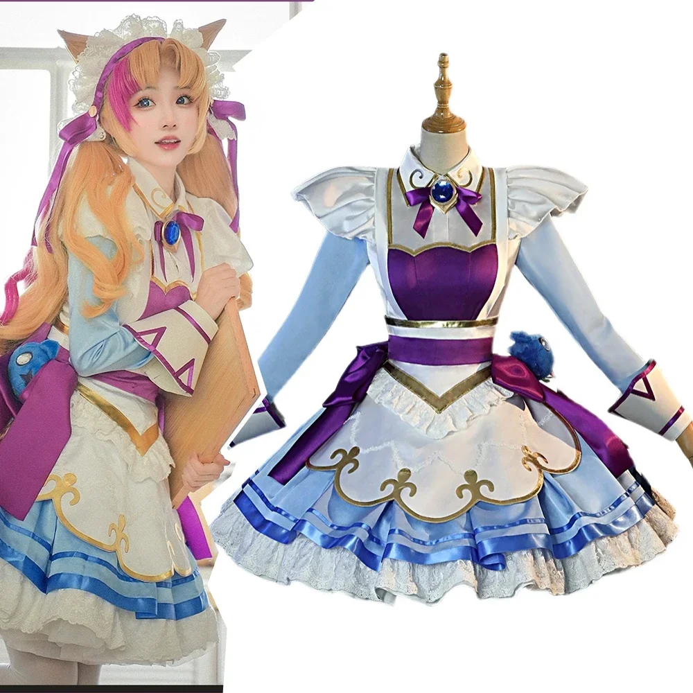 

Anime Gwen Cosplay Costume Game Gwen Shoes Coffee Sweetheart Wig Women Girls Cos Dress Costume Halloween Comic-con Party Suit