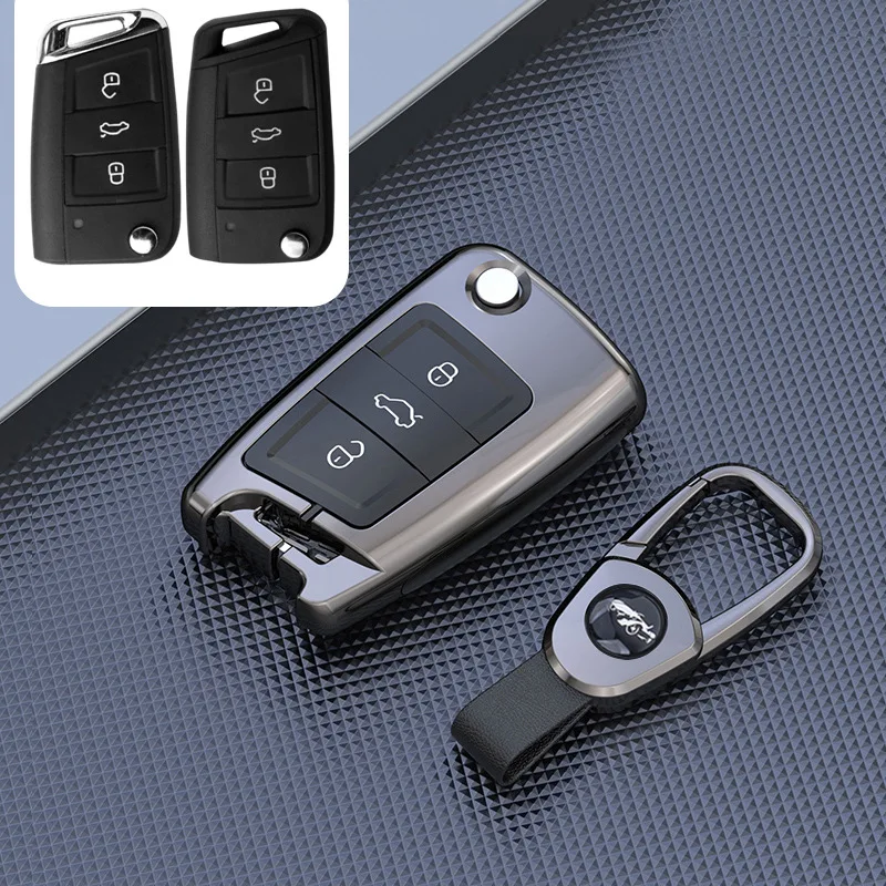 Car Key Case Cover For VW Volkswagen Passat B8 CC Polo Tiguan Golf 7 GOLF8 MK8 MK4 For Skoda A7 A5 Octavia Superb Yeti