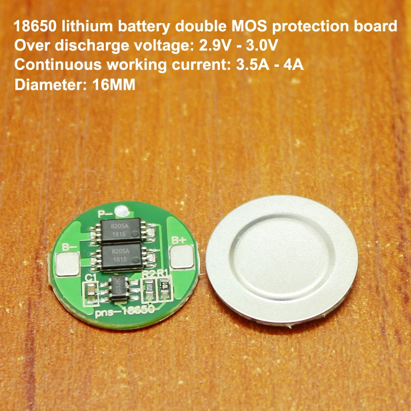 

18650 lithium battery Single series power protection board 6A current Japanese precision IC G3JK double MOS protection board