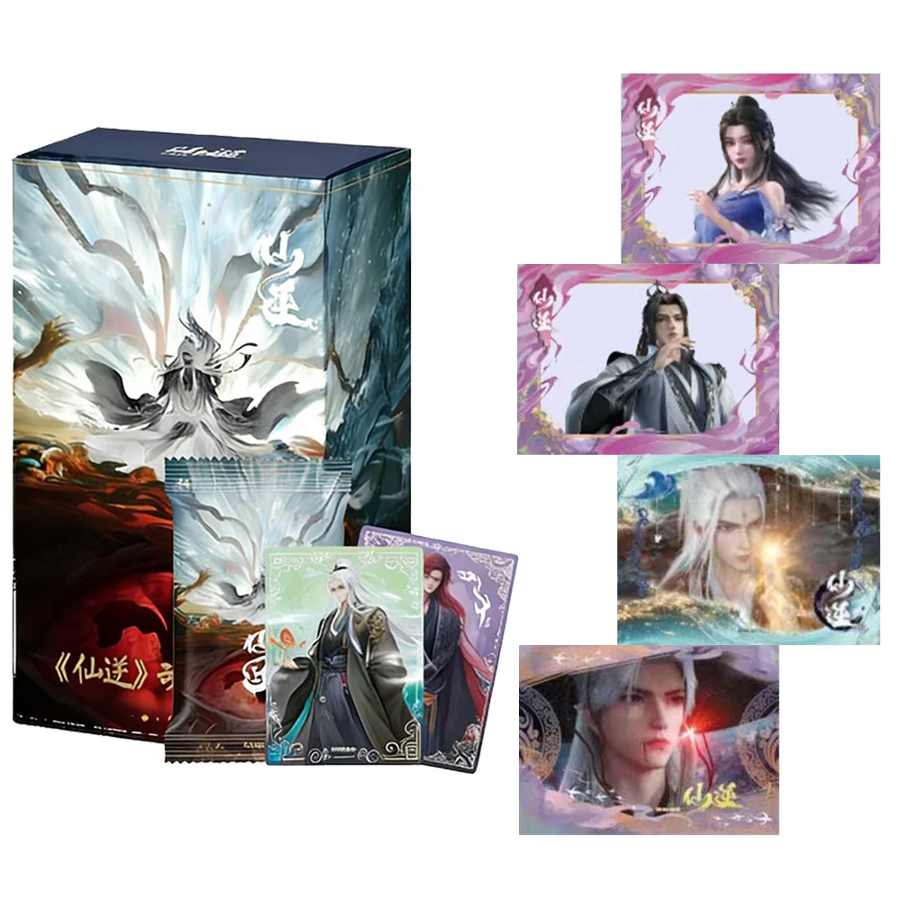 Official Xian Ni Cultivation Fantasy Collection Cards Wang Lin Li Muwan Holo Foil Chinese Wuxia Game Collection Cards Gift Toys