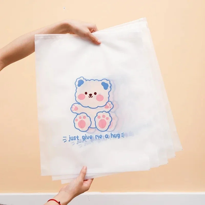 30 Stück 1 Packung Auto-Müllbeutel, Reinigungsbeutel, kann eingefügt werden, tragbar, transparente Beutel, Zuhause, Küche, Büro, Einwegbeutel, Cartoon-Muster – Detail 5