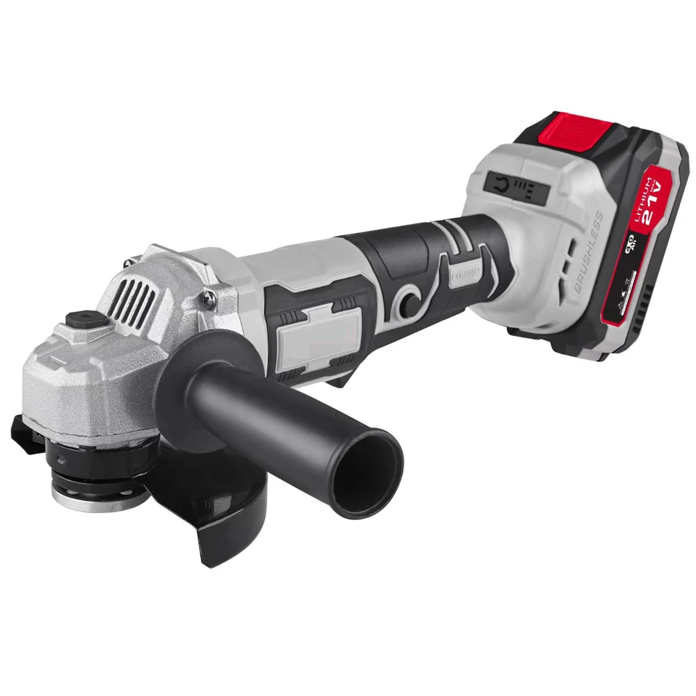 202521V Li-ion Battery 1500mAh Cordless Electric Angle Grinder Grinding Machine Brushless Rechargeable Angle Grinder