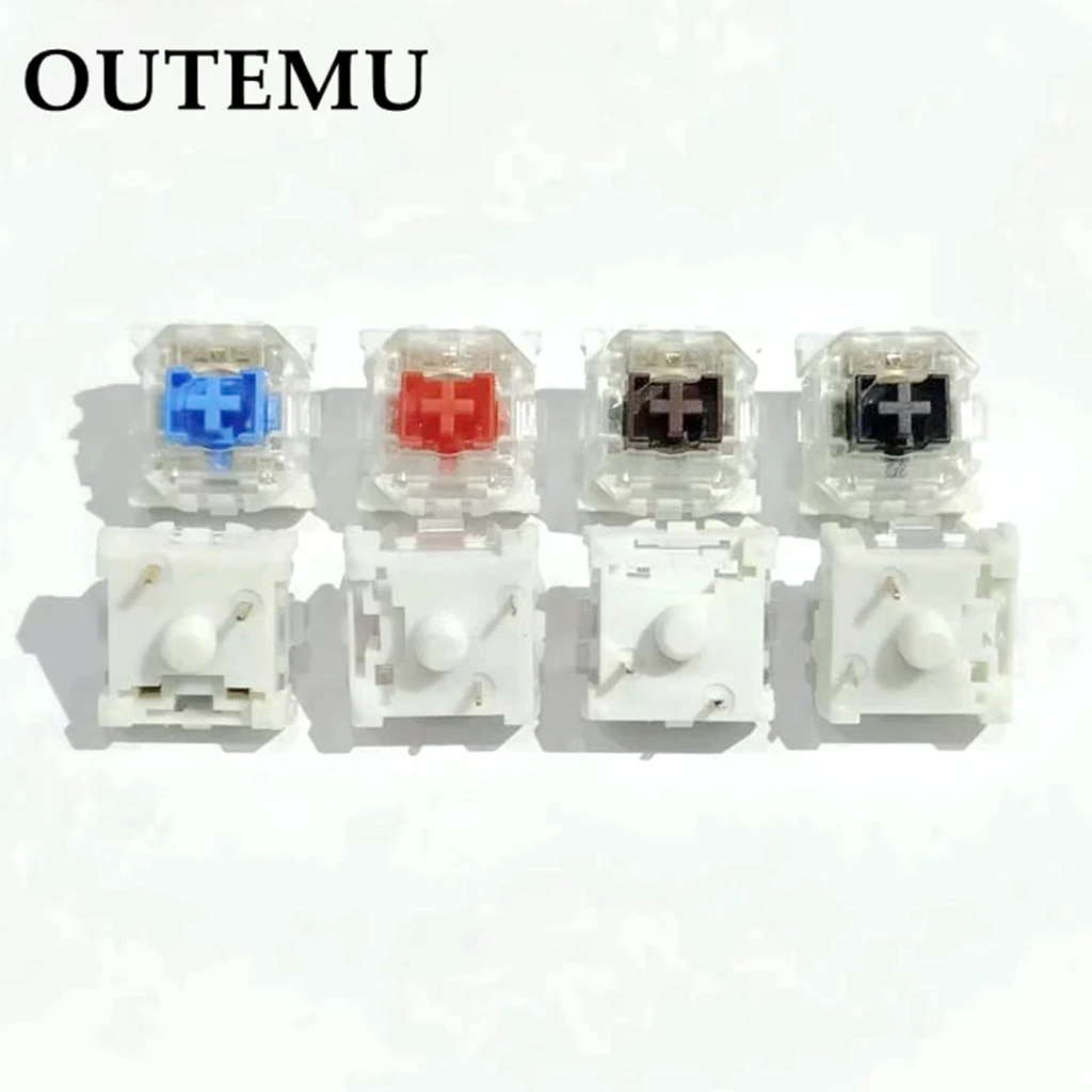 OUTEMU GTMX Low Profile Switch Black Red Blue Brown 3Pin Super Thin For Mechanical Keyboard Hot swap Kit Switches Tactile Linear