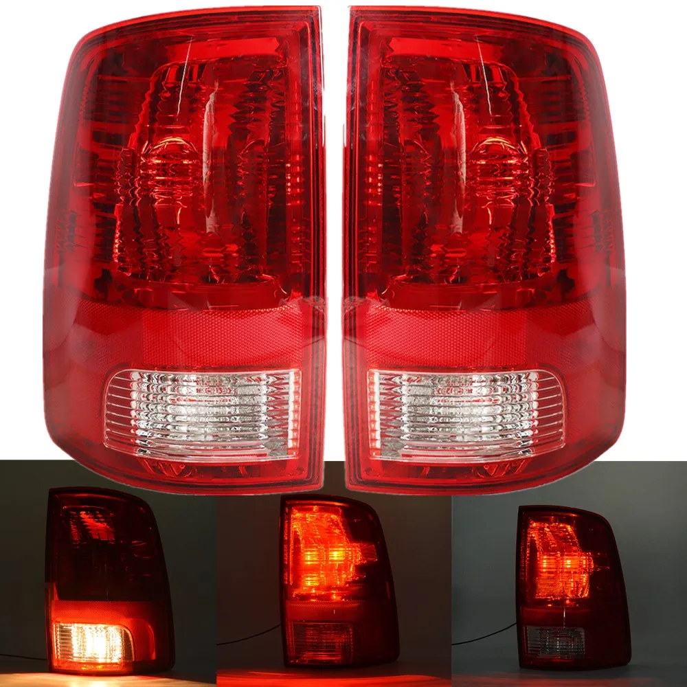 Car Red Led Rear Lights For Dodge Ram 1500 2500 3500 Tail Lights 2009-2018 Back Brake Turn Signal Lamp Taillight Assembly