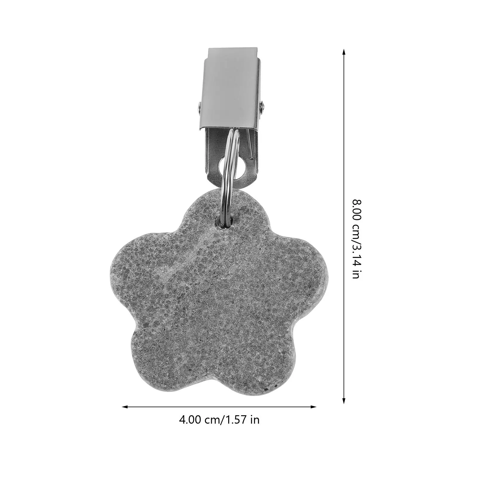 

4Pcs Outdoor Tablecloth Weights Flower Shaped Stone Clips Stable Table Cover Holders for Camping Picnic
