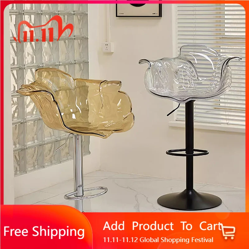 

Accent Nordic Bar Chairs Counter Swivel Throne Designer Modern Adjustable Bar Chairs Balcony Gray Cadeira Lounge Suite Furniture