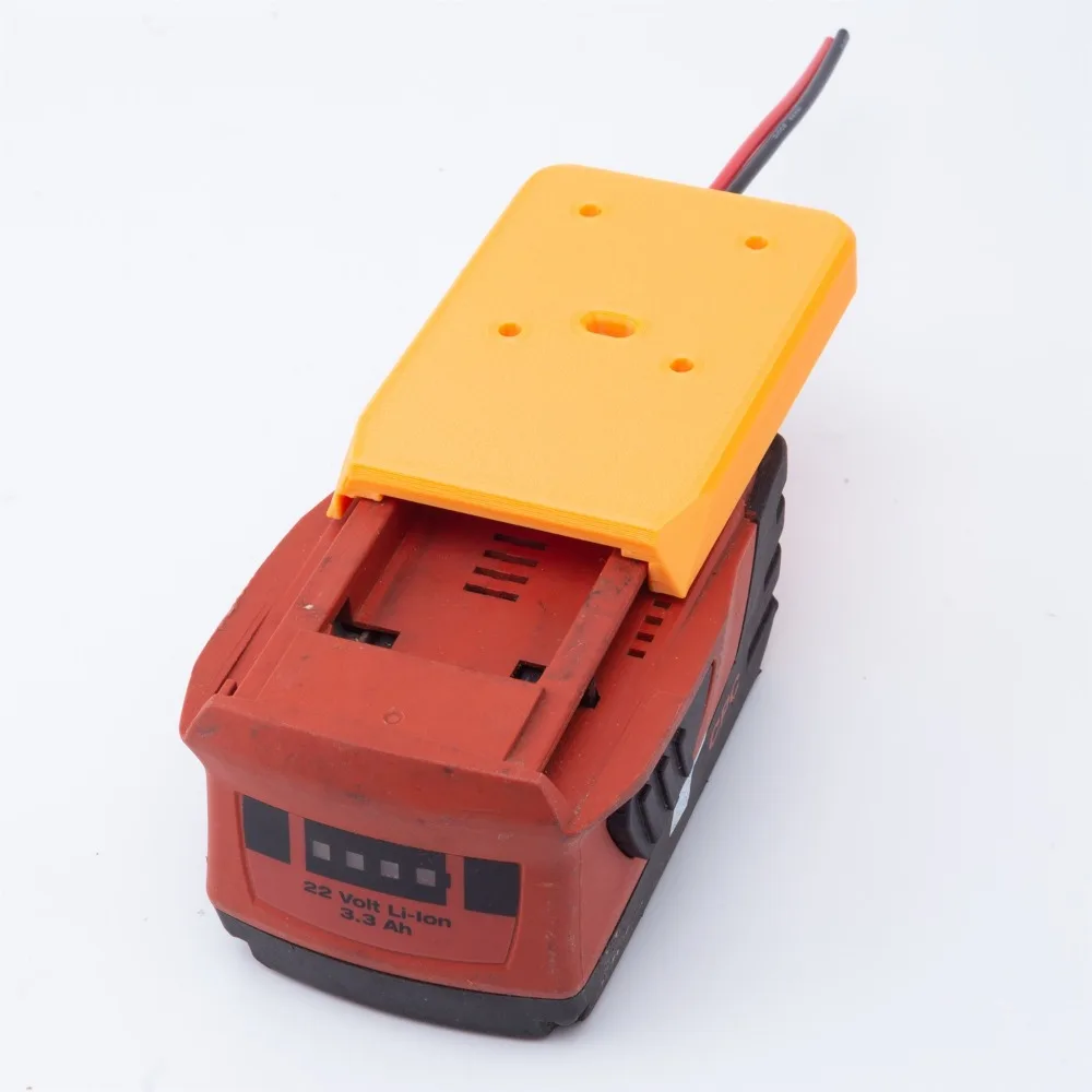

14 AWG Power Wheel Adapter， for Hilti 22V (B22) Li on Battery Conversion To DIY Connector Output Power Supply Converter
