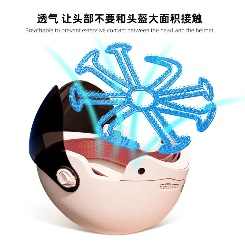 2 Motorcycle Riding Equipment Silicone Helmet with Soft Nail Teeth Inner Cushion for Anti Pressure Hair Portable Helmet Cushion