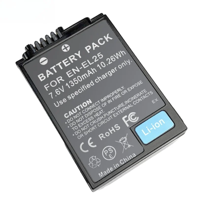 

1350mAh EN-EL25 Camera Battery Suitable for Nikon S6150 S6200 S8200 X-A10 X-E1 X-A3 X1