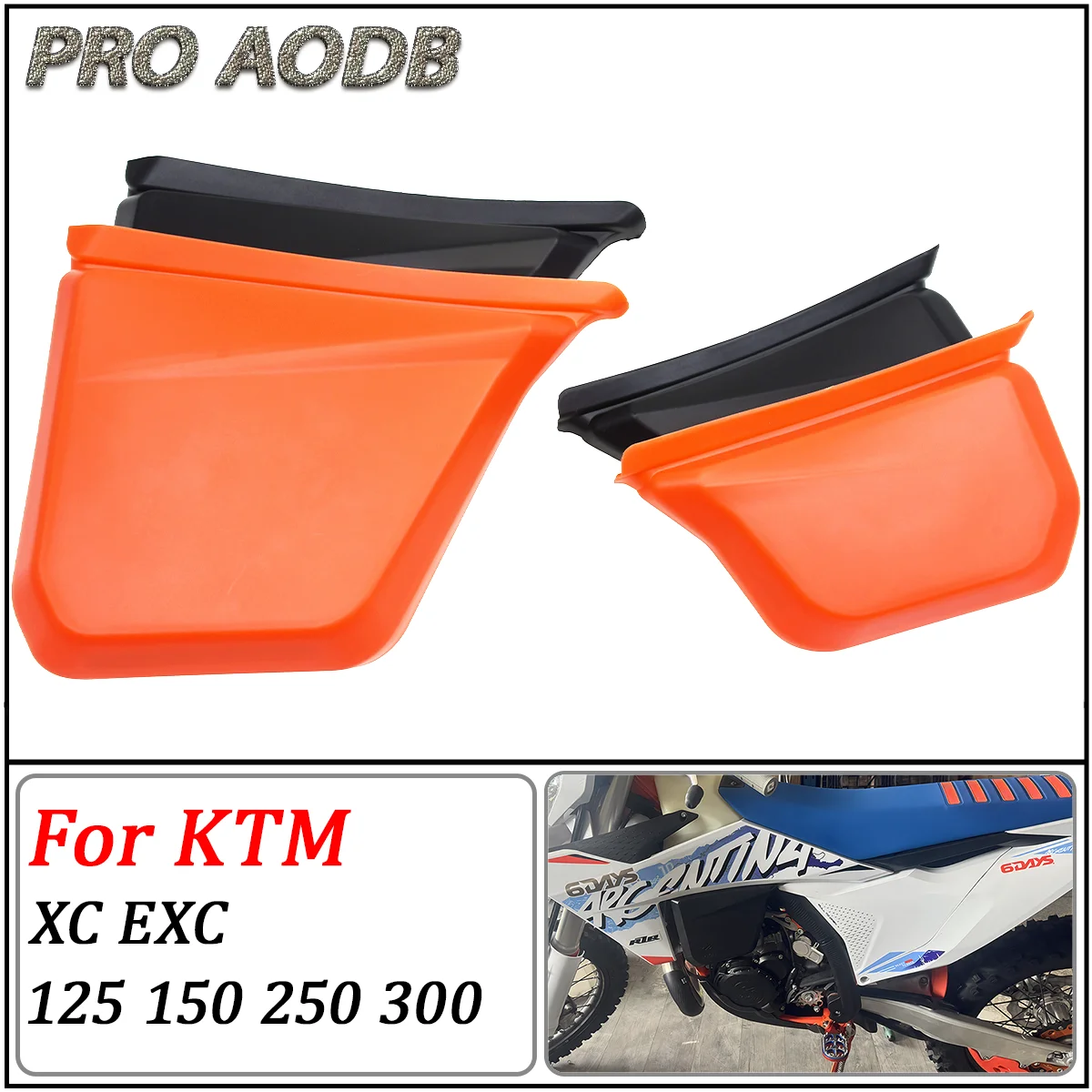 

Motocross Left Right Fuel Tank Cover Guard Protector For KTM XC125 250 300 EXC150 EXC250 EXC300 EXC SIX DAYS HARDENDURO CKD 2024