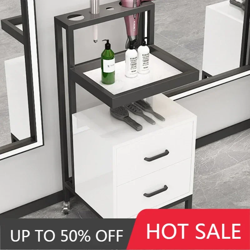 

Beauty Salon Cart Cosmetic Helper Trolley Equipment Furniture Hairdresser Rollers Mobile Tray Manicure Support Organizer Wheels