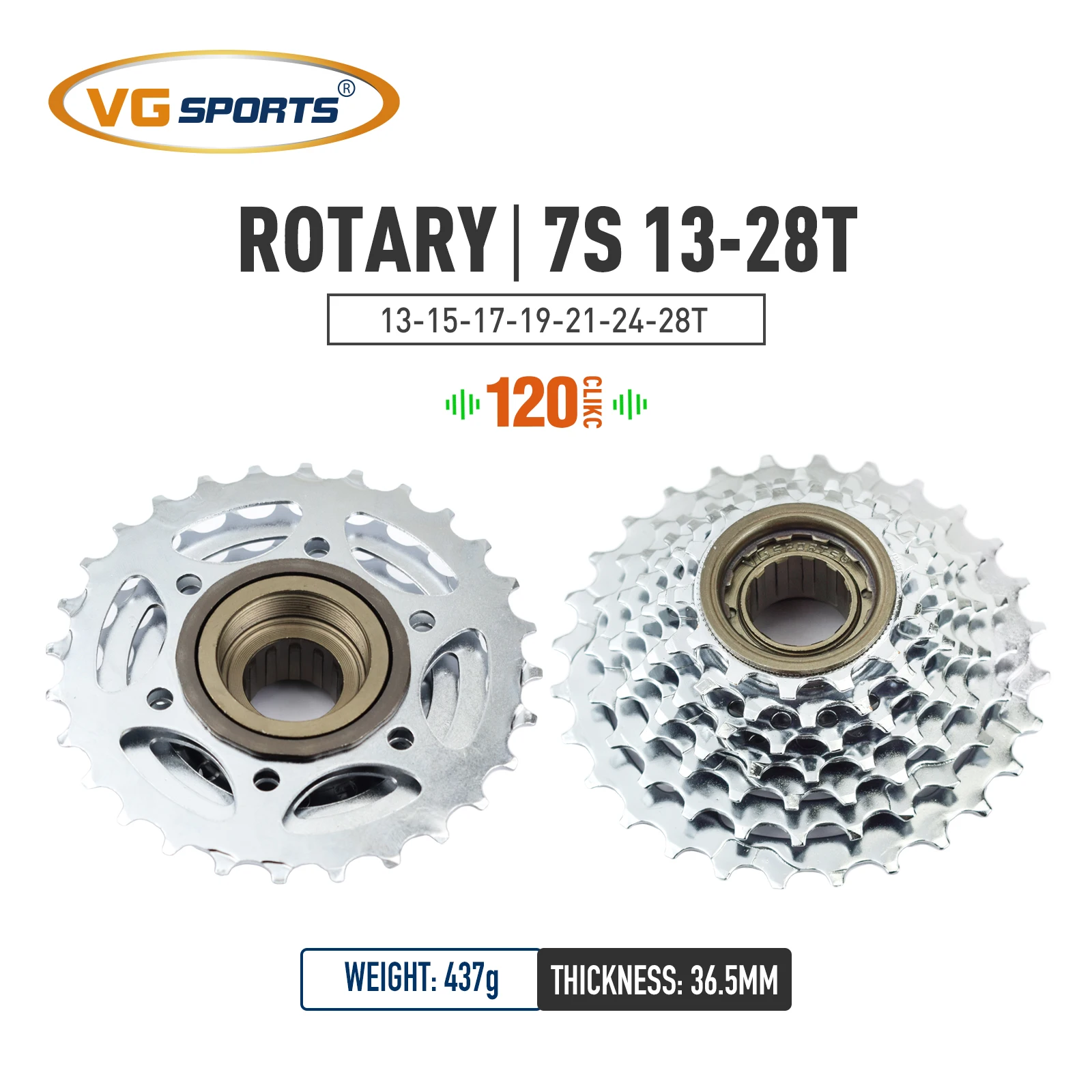 1pc VG Sport Fahrrad Kettenrad 5/6/7/8/9/10/11 Geschwindigkeit Gewinde Freilauf 14-28T 13-28/32T 11-32/36T Steckdosen Kompatibel mit Drehnabe
