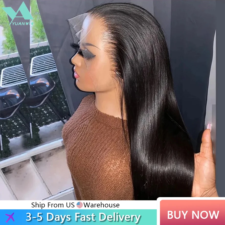 13x6 Hd Lace Frontal Wigs Human Hair Wig Brazilian Straight Lace Front Human Hair 30 34 Inches 360 13x4 Lace Front Wig For Women