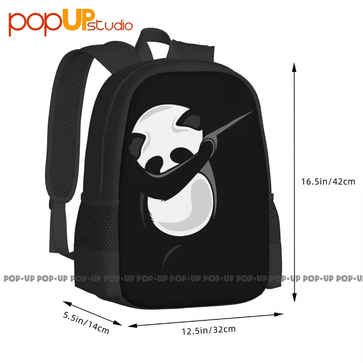 Dabbing Panda Giant Panda Bear Dance Backpack Large Capacity Gym Foldable Eco Friendly Riding Backpack