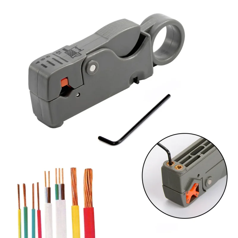 Stripping Pliers Decrustation Wire Cable Tools Stripper Stainless Steel  Hexagon Wrench Accessory Insulated Electrical Straight