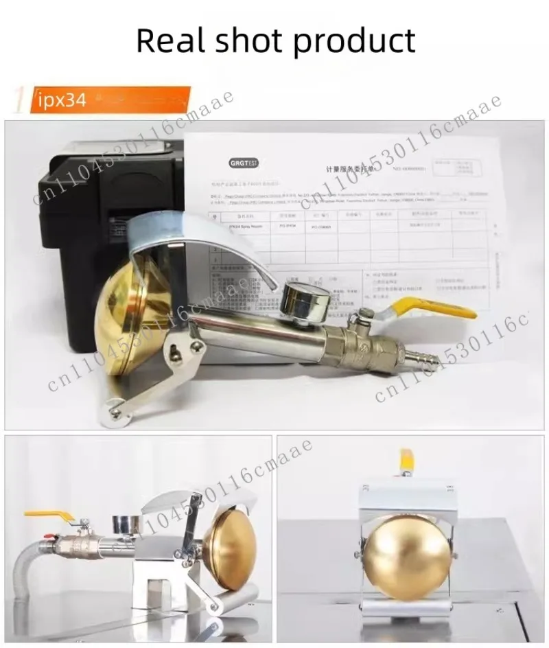 IPX3 IPX4 Handheld Brass Nozzle Waterproof Test Nozzle Iec60529 with Calibrated Test Equipment