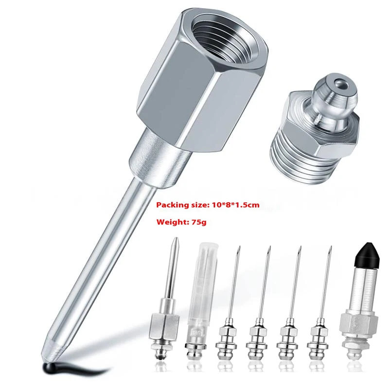 

7pcs/set Steel Repair Tool Greasegun Needle Accessory Set Grease Needle Dispenser Grease Tip High Pressure Needle Grease Nozzle