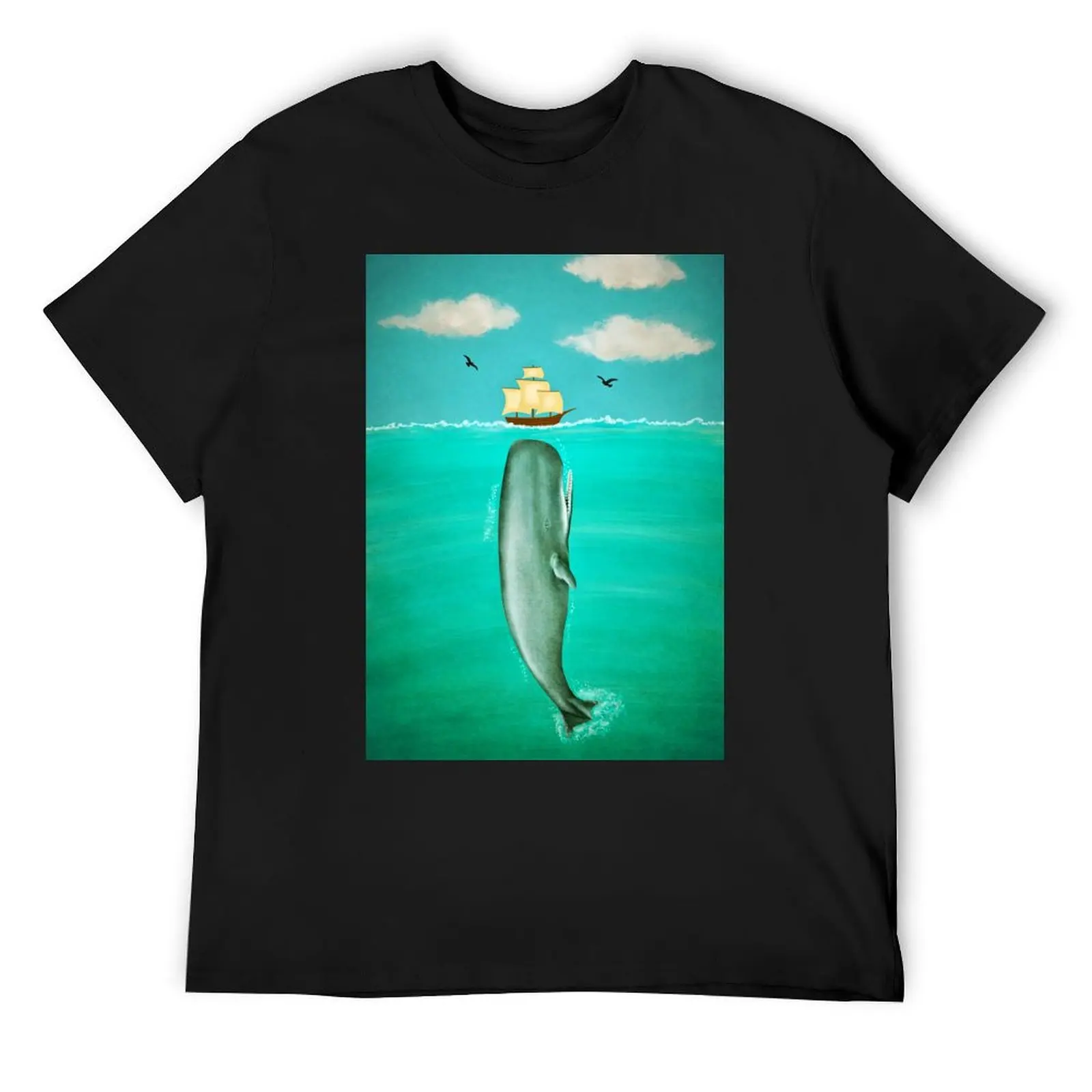 

Whale T-Shirt sweat summer top luxury designer anime figures Men's cotton t-shirt
