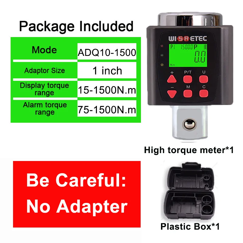 Hoge Precisie Digitale Koppelmeter 0.1-340 N.m Verstelbare Koppelmeter Adapter Professionele Elektronische Koppel Ratelsleutel