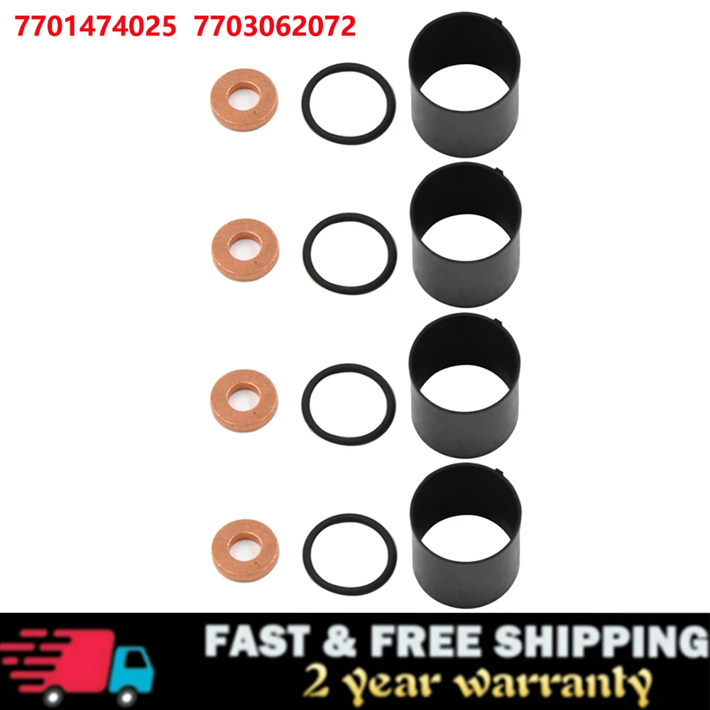 

For Renault Laguna II Opel Vivaro 2.2 DCi 2.5 DCi 4Pcs Injector Seals Kit 7701474025 7703062072 9110962