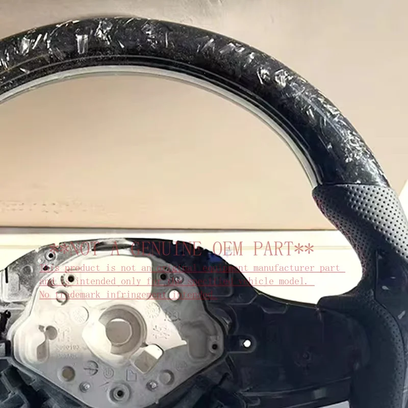 For BMW G Series Sport Forged Carbon Fiber Steering Wheel Horn Cover With Patch For G20 G28 G30 G38