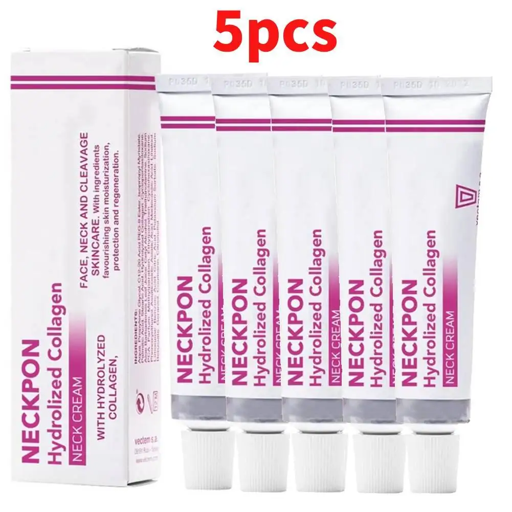 

5PCS Neck Lines Protein Cream Collagen Eliminate Neck Fine Lines Anti-ageing Lift Rejuvenation Nourish Eliminate Double Chin
