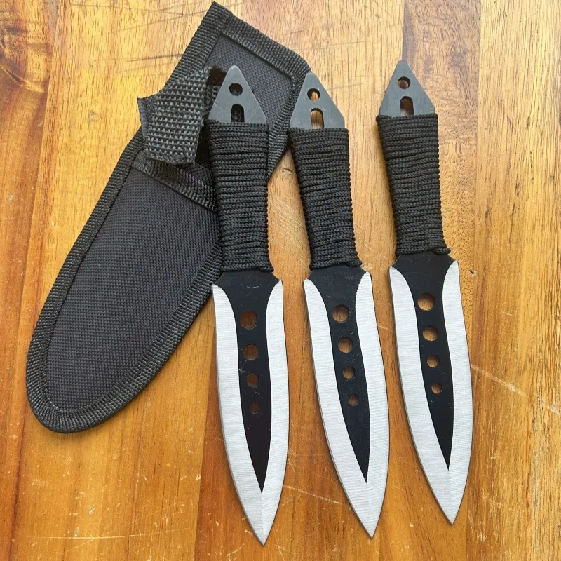 6/3PCS a Set Non-Sharpened KnifeDull Edge Fixed Blade Pocket Knife