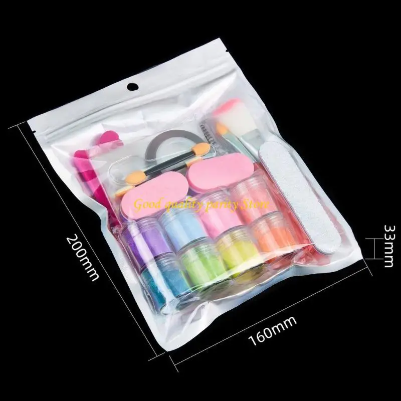 

M4YA Nails Brushes Set Nails Glitters Powder Nails File Nails Art Kits Nails Art Glitters Nails Art Decoration for Women Girls