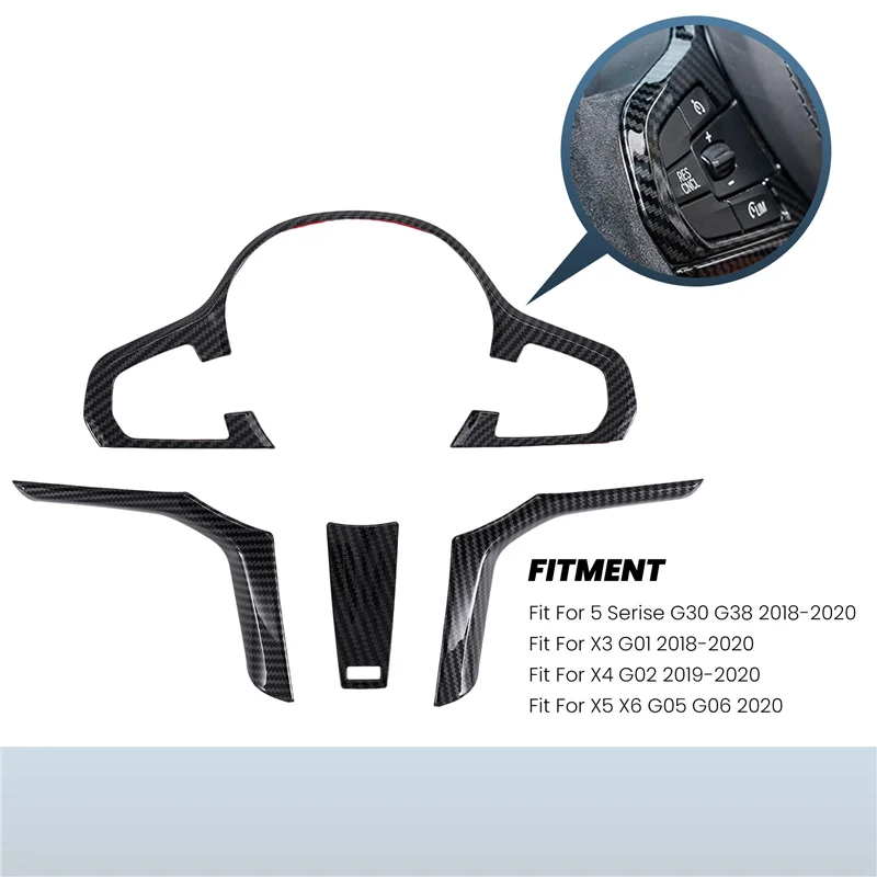 

Чехлы на руль автомобиля, наклейки, украшения для BMW G30 X3 G01 X4 G02 X5 G05 X6 G06 2018-2020-A14Z
