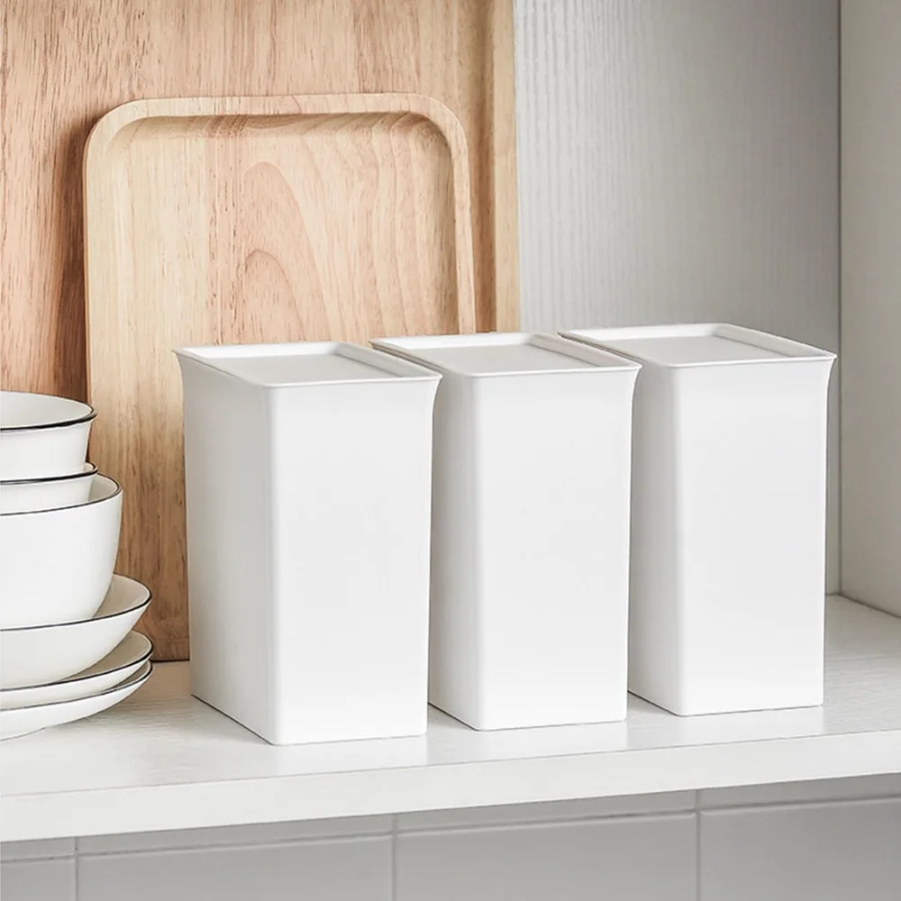 With Lid Laundry Detergent Storage Box Space Saving Multifunctional Storage Laundry Pod Holder Stackable Slim Tall Design