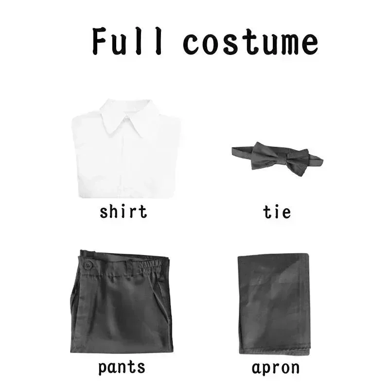 جديد 2025 أزياء أنيمي Higashiyama Kobeni بالمنشار الرجل التأثيري زي النادل الأسود شعر مستعار زي الهالوين والكريسماس ☆ ★ ☆ ★ كيو أوم [8