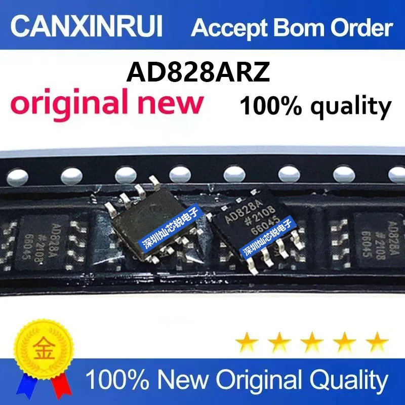 (5-100pieces)Brand new original AD828ARZ AD828A SMD SOP8 operational amplifier IC