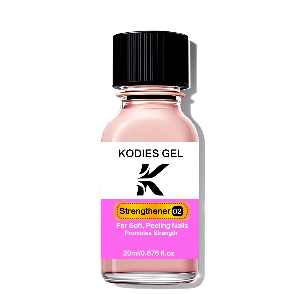 KODIES GEL Nagelversterker Nail Art Behandeling Groei Luchtdroog Melkachtig Roze Groei Basisolie Normale Nagellak Verharder Sterkte