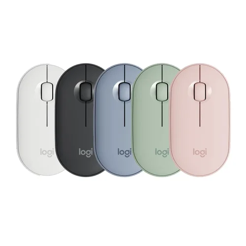 Imagen 2 del producto Logitech-ratón inalámbrico POP/Pebble M350 con Bluetooth, Mouse silencioso para oficina, Mouse femenino, portátil, tableta, forma de guijarro