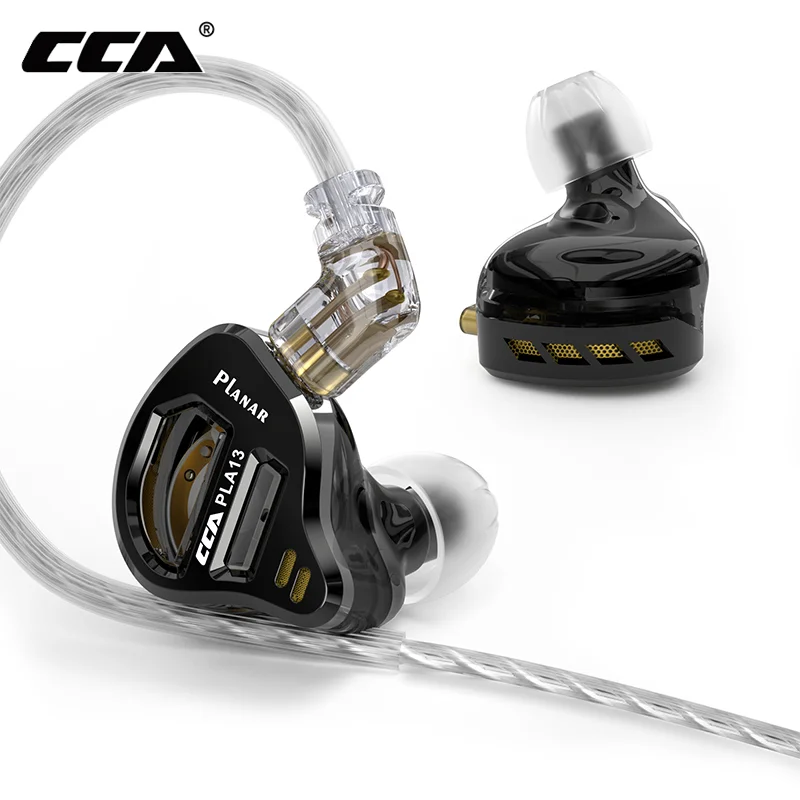 

CCA PLA13 Wired Headset Orthodynamic Driver In Ear Monitor Earbuds Earphone With Microphone HIFI Bass Music Sport Headphone