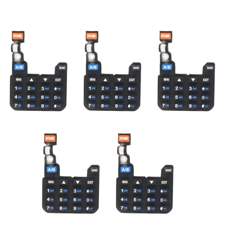 5PCS Walkie Taklie UV5R Numeric Keyboard for Baofeng Two Way Radio UV-5R UV-5RA