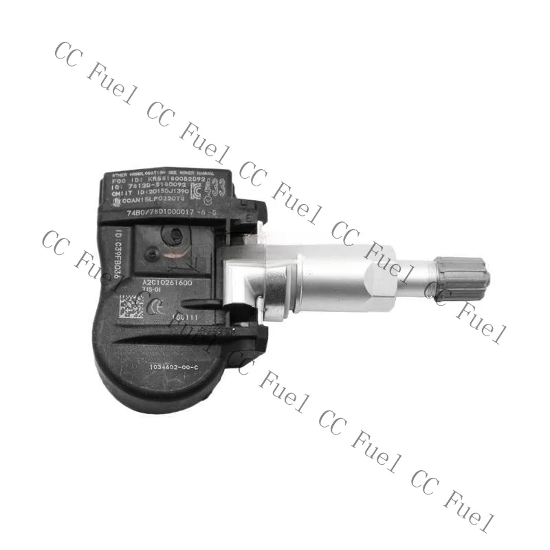 C+ TPMS 433MHz Tire Pressure Monitoring Sensors 4PCS For Tesla Model 3 1034602-00-C