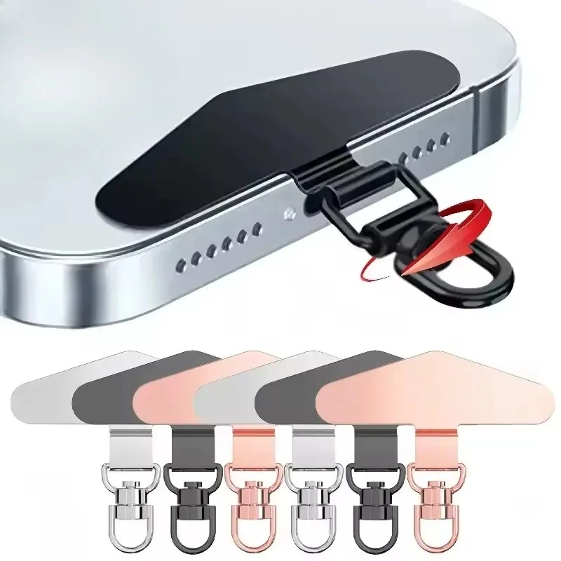 2pcs Anti-loss mobile phone lanyard universal replacement connector, fixing clip, mobile phone gasket,mobile phone lanyard piece