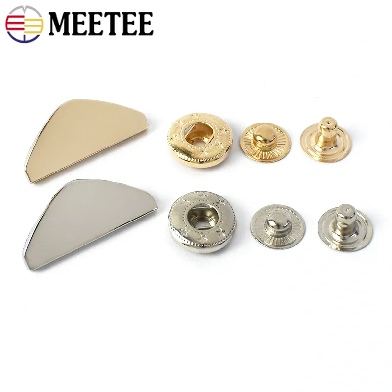 5/10/20Pcs Fashion Metal Snap Buttons Down Coat Decorative Button Sewing Botones Outerwear Overcoat Fasteners Press Stud Buckle