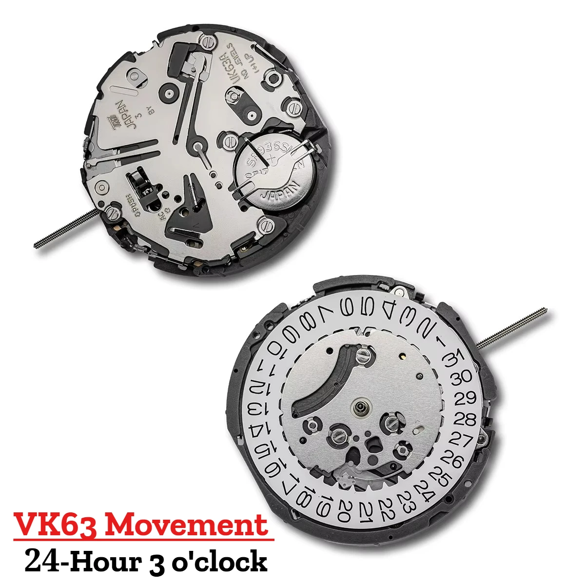 Japanese Imported Quartz Movement VK63 24-Hour 3 o'clock Calendar Multi Pin Multifunctional Watch Sports Accessories