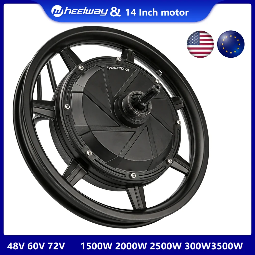 14 Inch  Electric Bicycle Stronger Hub Motor 36V 72v 2000W 3000w 120km/h  Brushless Scooter Electric bicycle motor kugo Kirin B2