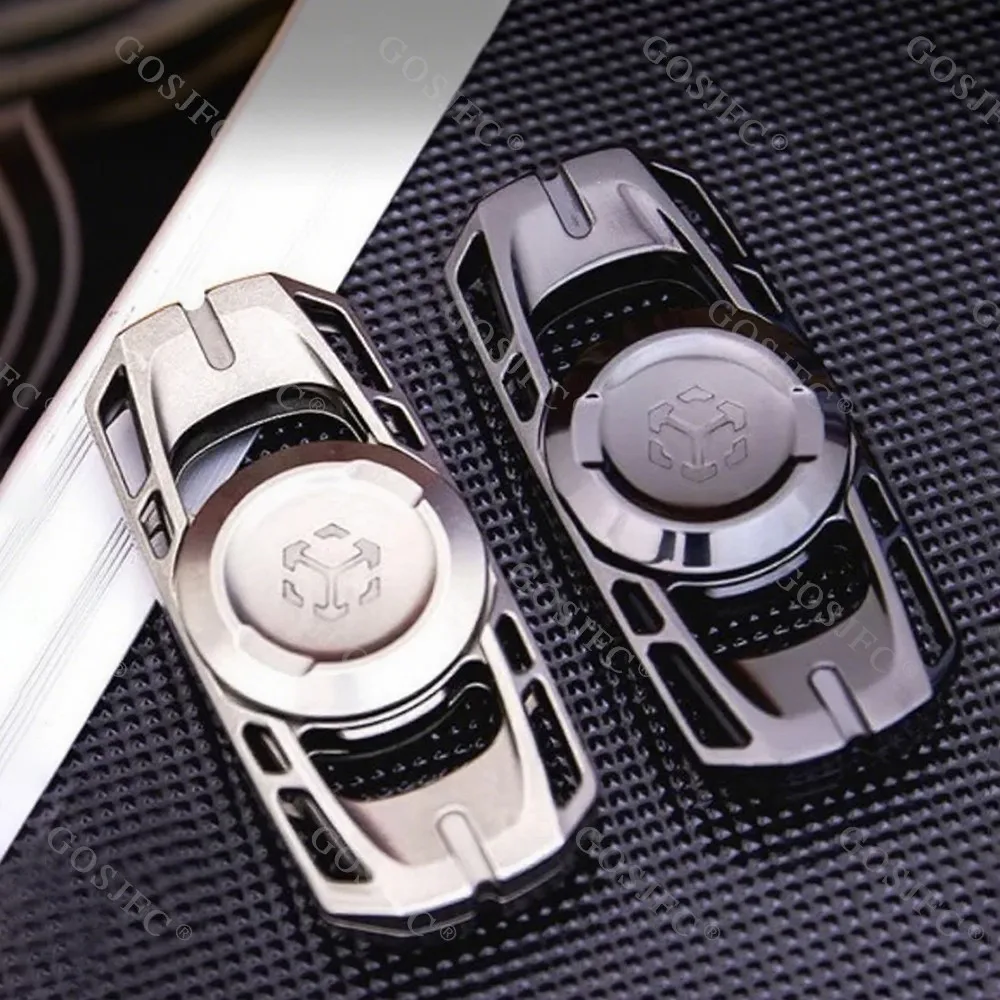 Guzhedc lingjin diapasão de duas lâminas fidget spinner metal ansiedade brinquedos para adultos gadgets acessórios de mesa de escritório